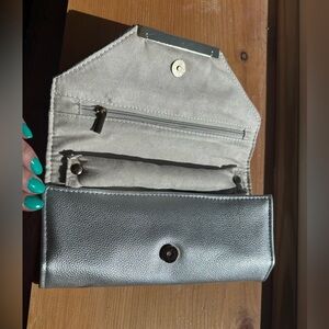 Elegant Silver jewelry pouch